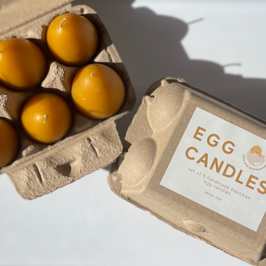 Beeswax  Egg Candles