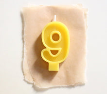 Load image into Gallery viewer, Beeswax Number Candles - FD Market | Refill + Sustainable Lifestyle Shop