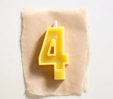 Load image into Gallery viewer, Beeswax Number Candles - FD Market | Refill + Sustainable Lifestyle Shop