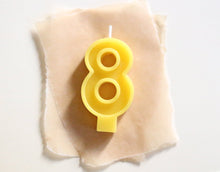 Load image into Gallery viewer, Beeswax Number Candles - FD Market | Refill + Sustainable Lifestyle Shop