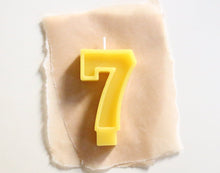 Load image into Gallery viewer, Beeswax Number Candles - FD Market | Refill + Sustainable Lifestyle Shop