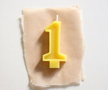 Load image into Gallery viewer, Beeswax Number Candles - FD Market | Refill + Sustainable Lifestyle Shop