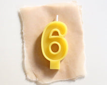 Load image into Gallery viewer, Beeswax Number Candles - FD Market | Refill + Sustainable Lifestyle Shop