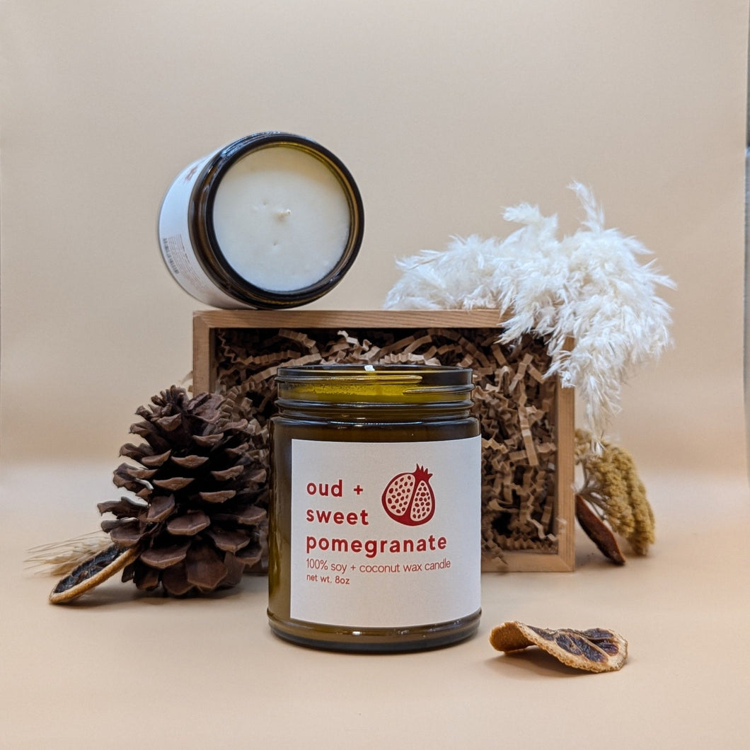 Oud + Pomegranate Candle - FD Market