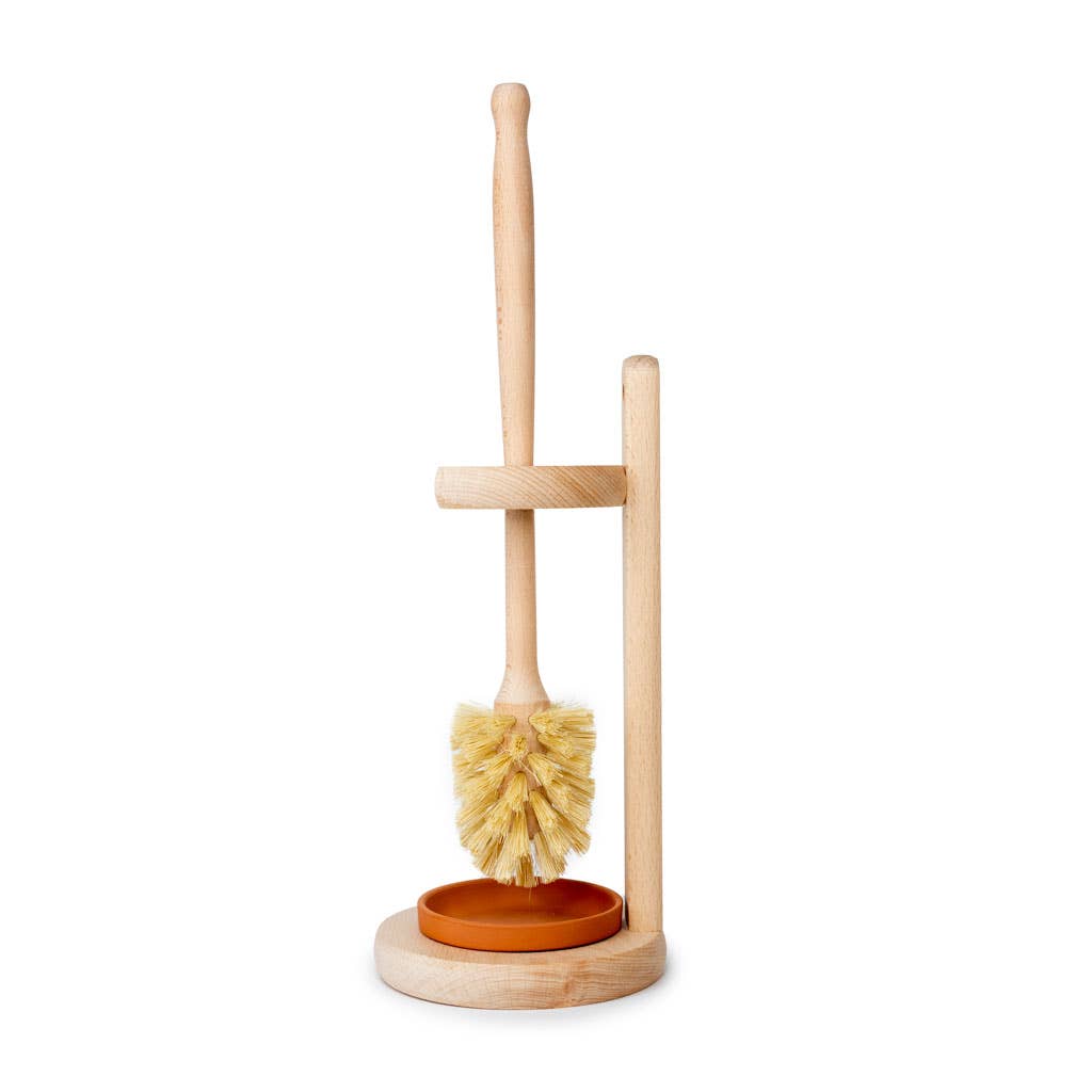 Wooden Toilet Brush with Stand - FD Market | Refill + Sustainable Lifestyle Shop